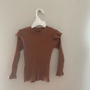 Tight fitting stretch sweater top